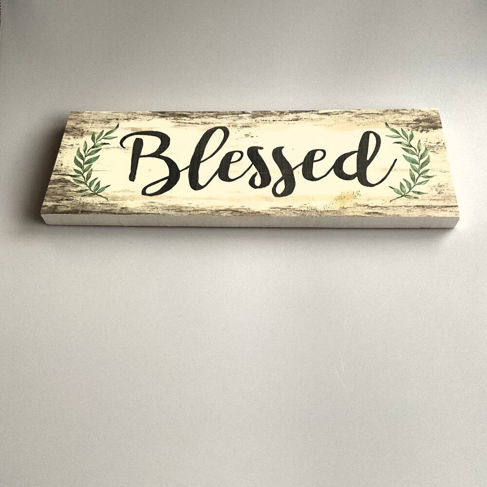 BLESSED WOODEN WALL HANGING DECORATIONS - Picture 2 of 7